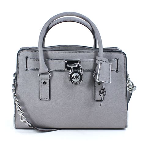 michael kors hamilton east west satchel pearl grey|Michael Kors Hamilton Specchio East West Satchel Pearl Grey .